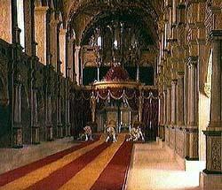 Johan Vilhelm Gertner Anointment of King Christian VIII and Queen Caroline Amalia in Frederiksborg Castle Church